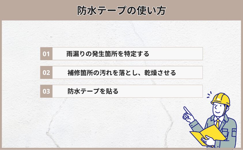 防水テープ　使い方