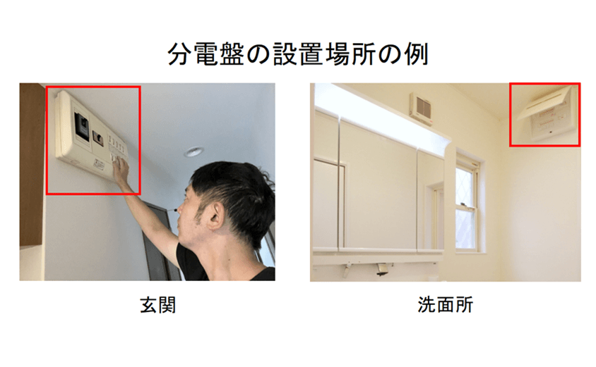 分電盤の場所