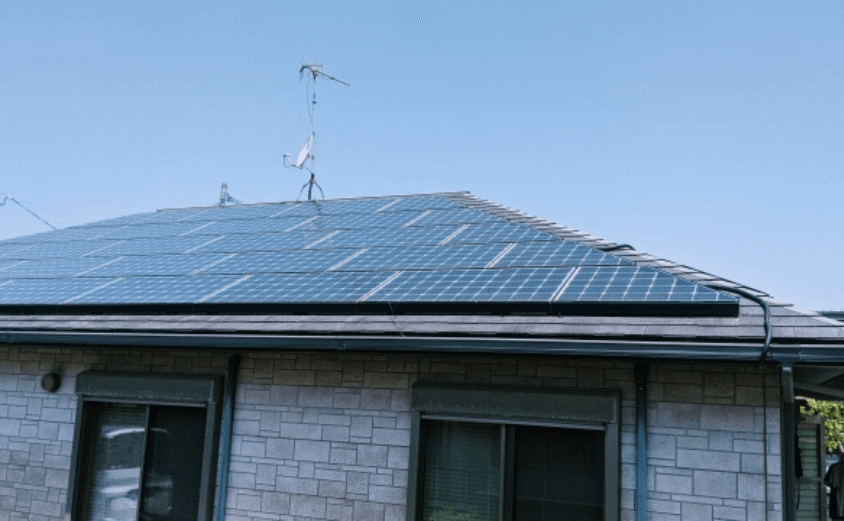 スレート屋根 カバー工法 ソーラーパネル