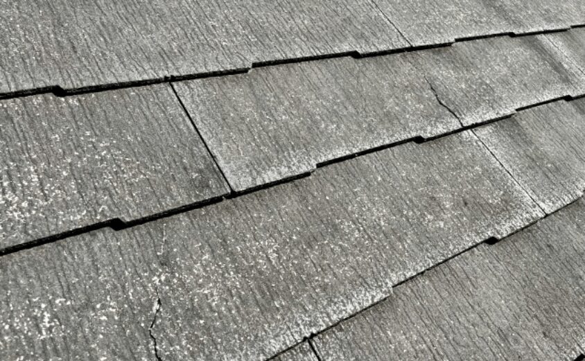 スレート屋根 塗装色あせ イメージ画像