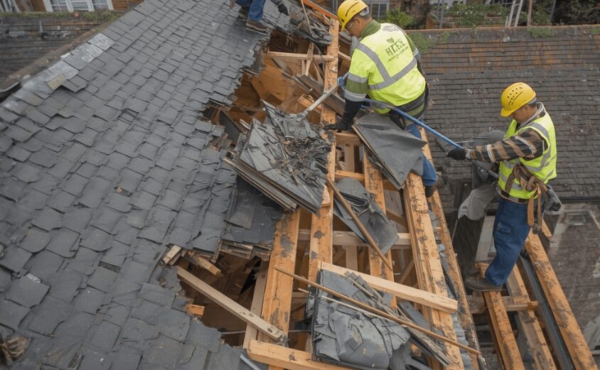 スレート屋根　解体工事　イメージ画像