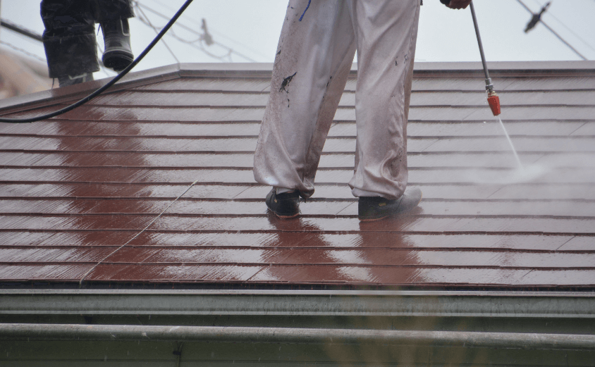 スレート屋根 高圧洗浄 イメージ画像