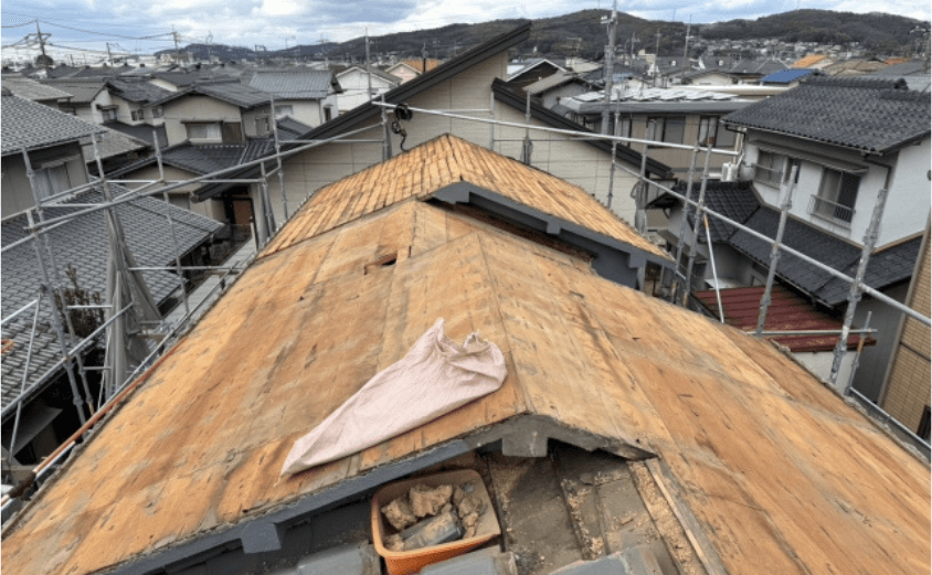 スレート屋根葺き替え工事　イメージ画像