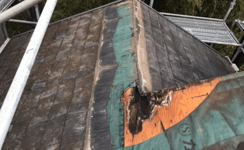 スレート屋根 下地 腐食