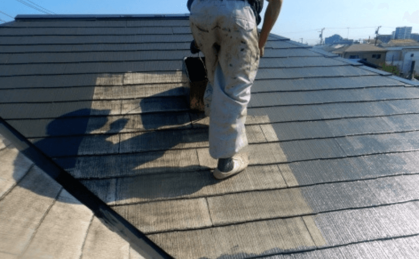 スレート屋根 塗装 きれい