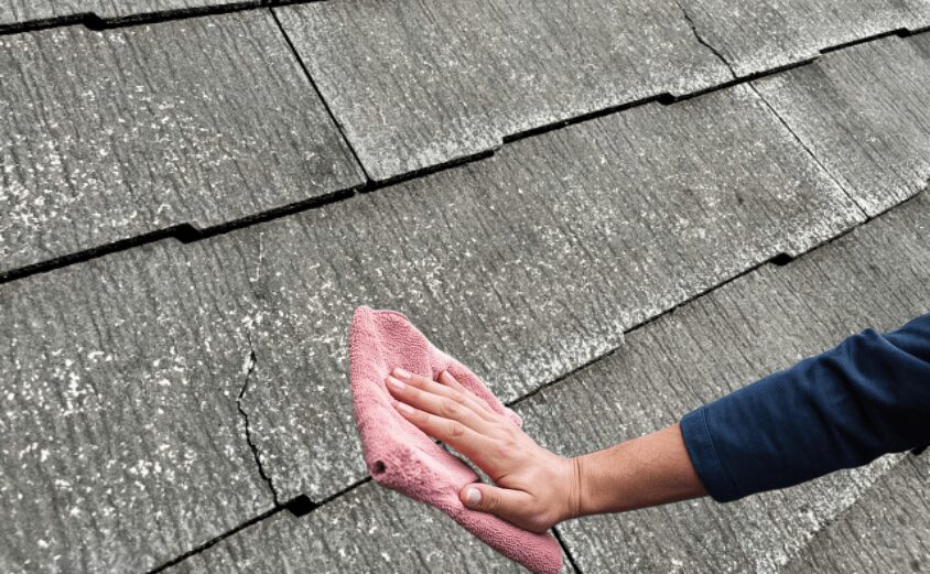 スレート屋根 補修 掃除