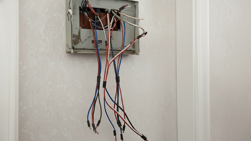 分電盤の取り外し