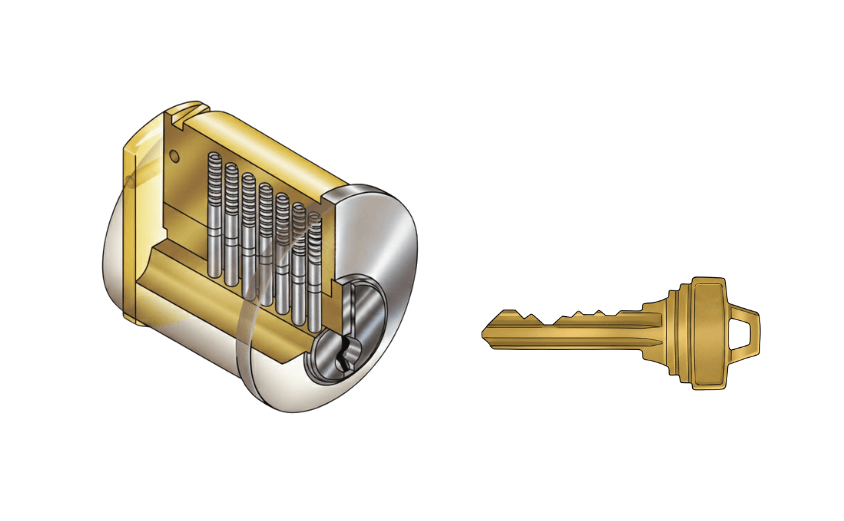 ピンシリンダーの仕組み