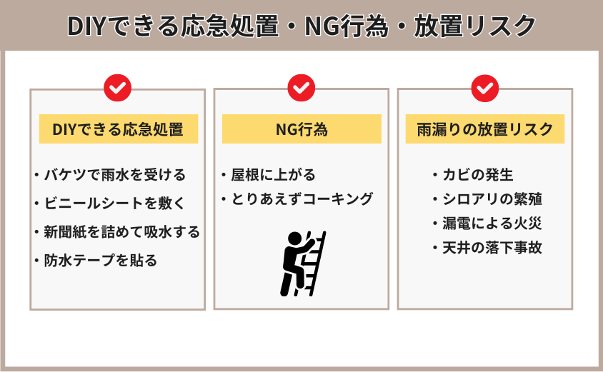 雨漏り修理 判断基準