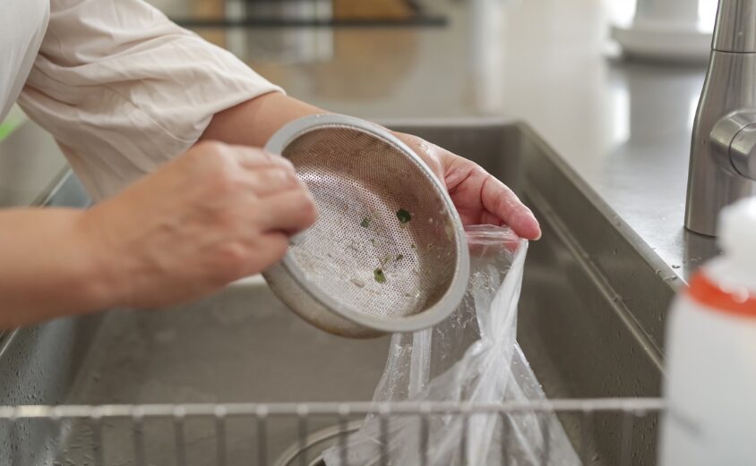 簡単なキッチンの排水口掃除