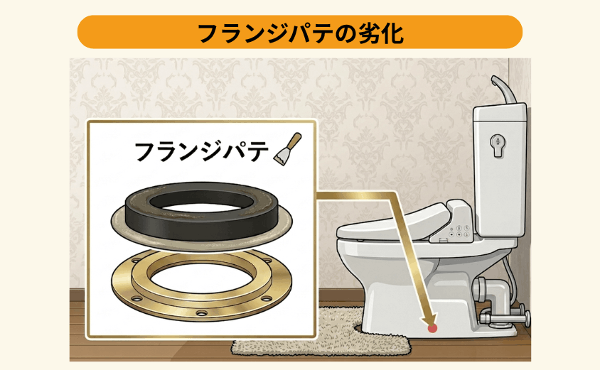 フランジパテの劣化