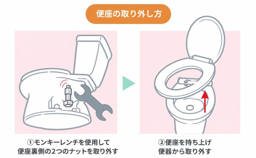 便座の取り外し方